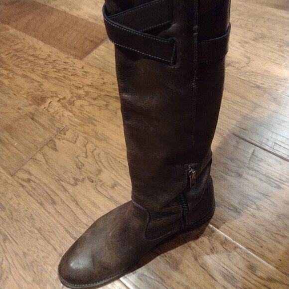 Frye Tall Dark Brown Boot - Picture 1 of 9